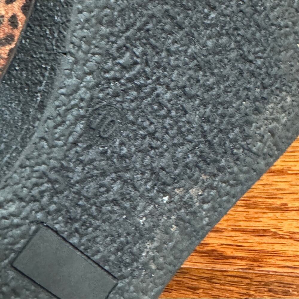 Boutique by Corkys Leopard Wedge Ankle Boots Fur Size 10 - Picture 9 of 10